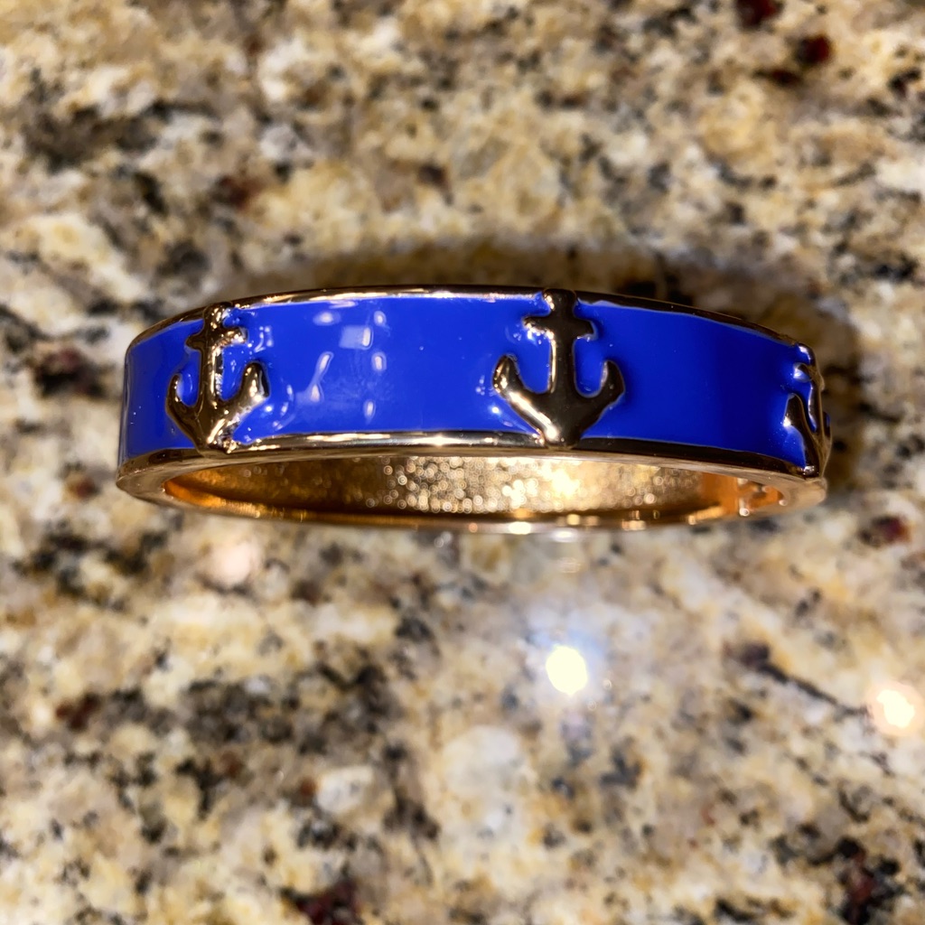 Blue Bangle Bracelet